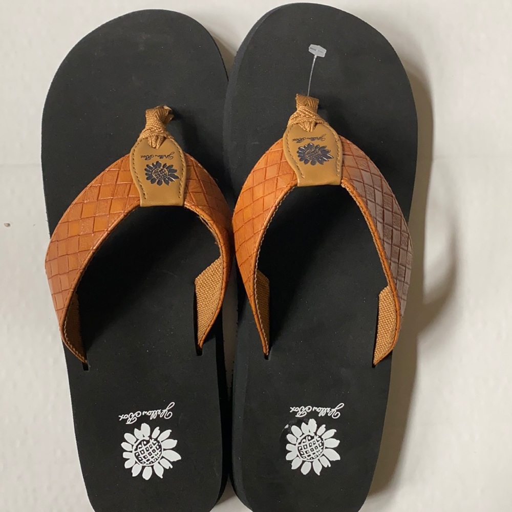 New yellow box slippers